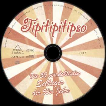 2CD Various: Tipitipitipso - Die 50 Verrücktesten Schlager Der 50er Jahre