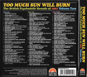 3CD/Zestaw pudełkowy Various: Too Much Sun Will Burn (The British Psychedelic Sounds of 1967 Volume 2)