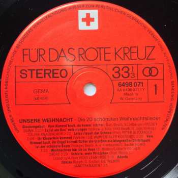 LP Various: Unsere Weihnacht - Die 20 Schönsten Weihnachtslieder