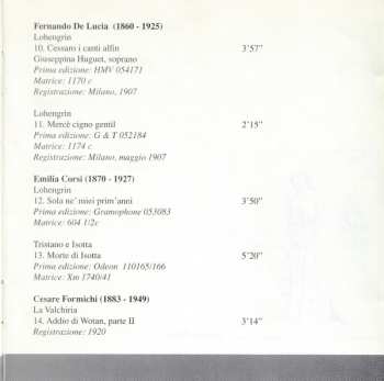 CD Various: Cantati Italiani Di Wagner Vol. 1 - Parte Prima Il Periodo Acustico (1902-1925)