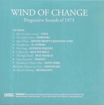 4CD/Zestaw pudełkowy Various: Wind Of Change: Progressive Sounds Of 1973