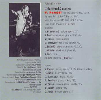 CD Vašo Patejdl: Chlapčenský Úsmev