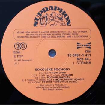 LP Velký Dechový Orchestr Supraphonu: Sokolské Pochody