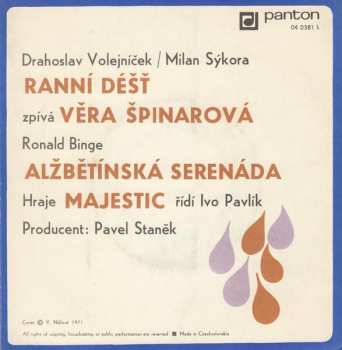 SP Věra Špinarová: Ranní Déšť / Alžbětínská Serenáda