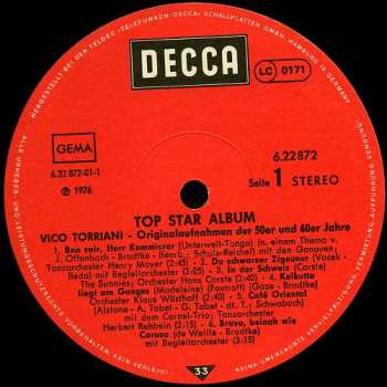 LP Vico Torriani: Originalaufnahmen Der 50er Und 60er Jahre