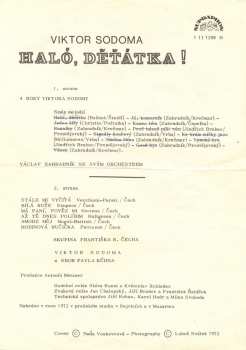 LP Viktor Sodoma: Haló, Děťátka!