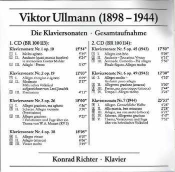 2CD Viktor Ullmann: Die Klaviersonaten • Gesamtaufnahme