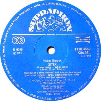 2LP/Zestaw pudełkowy Kühn Mixed Choir: V Studni / In The Well / (Opera In 1 Act), Zítek (Fragment)