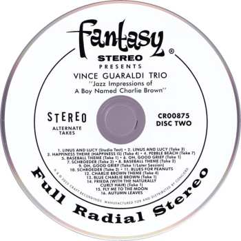 2CD Vince Guaraldi Trio: Jazz Impressions Of "A Boy Named Charlie Brown"