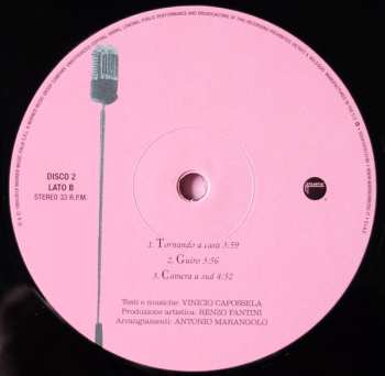 2LP Vinicio Capossela: Camera A Sud