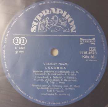 2LP/Zestaw pudełkowy Prague Radio Symphony Orchestra: Lucerna = The Lantern, Opera In 4 Acts
