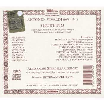 4CD/Zestaw pudełkowy Antonio Vivaldi: Giustino