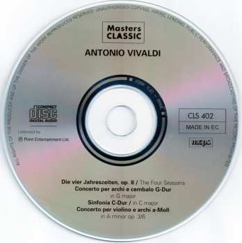 CD Antonio Vivaldi: Die Vier Jahreszeiten / The Four Seasons