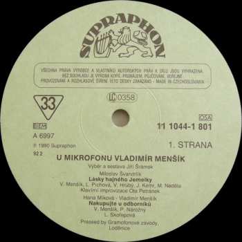 LP Vladimír Menšík: U Mikrofonu Vladimír Menšík
