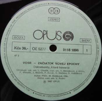 LP Vladimír Rusko: VOSR — Začiatok Novej Epochy