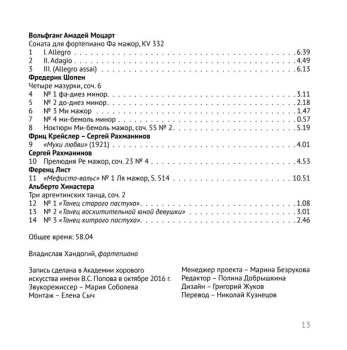 CD Frédéric Chopin: Vladislav Khandogiy