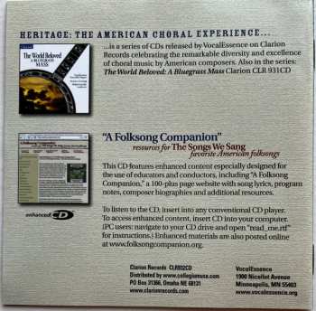 CD VocalEssence Ensemble Singers: The Songs We Sang (Favorite American Folksongs)