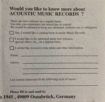 CD Volker Schlott Quartett: Akribik