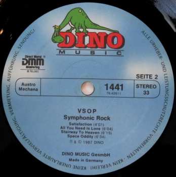 LP Vienna Symphonic Orchestra Project: Symphonic Rock · Die Wiener Symphoniker Spielen Klassiker Der Rockmusik