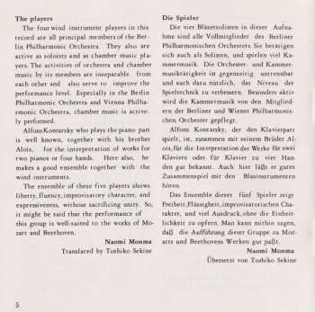 CD Ludwig van Beethoven: Quintet In E-Flat Major For Oboe, Clarinet, Horn, Bassoon And Piano, KV452 / Quintet In E-Flat Major For Oboe, Clarinet, Horn, Bassoon And Piano, Op.16