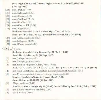 4CD/Zestaw pudełkowy Walter Gieseking: Konzertmitschnitte U. Rundfunkaufnahmen / Public Performances And Broadcasts (From The Collection Of Deutsches Rundfunkarchiv)