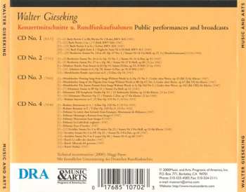 4CD/Zestaw pudełkowy Walter Gieseking: Konzertmitschnitte U. Rundfunkaufnahmen / Public Performances And Broadcasts (From The Collection Of Deutsches Rundfunkarchiv)