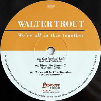 2LP Walter Trout: We're All In This Together
