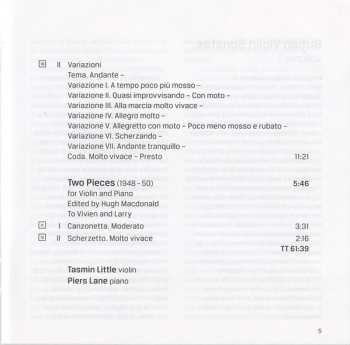 CD Sir William Walton: British Violin Sonatas Volume One