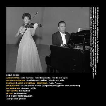 8CD/Zestaw pudełkowy Wanda Luzzato: The Art Of Violin 2 - 1955-1979 Unreleased Recordings LTD