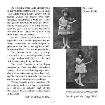 8CD/Zestaw pudełkowy Wanda Luzzato: The Art Of Violin 2 - 1955-1979 Unreleased Recordings LTD