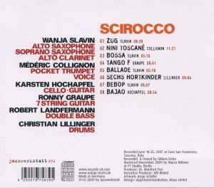 CD Wanja Slavin Quintet: Scirocco