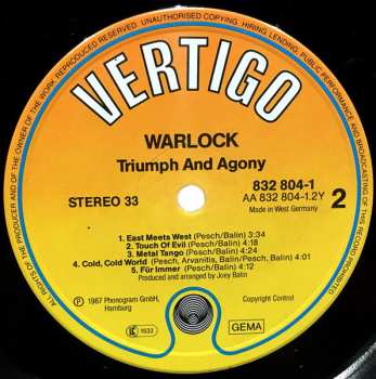 LP Warlock: Triumph And Agony