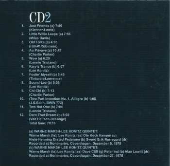 4CD/Zestaw pudełkowy Lee Konitz: Two Not One