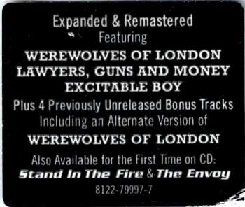 CD Warren Zevon: Excitable Boy