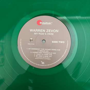 LP Warren Zevon: My Ride's Here CLR