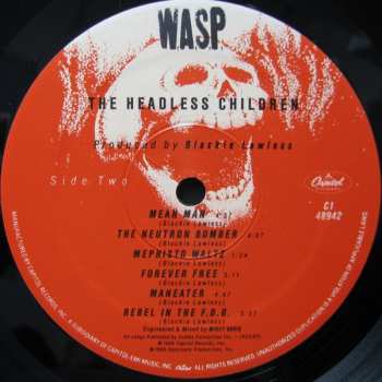 LP W.A.S.P.: Headless Children - Clear Vinyl