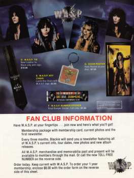 LP W.A.S.P.: Last Command - Clear Vinyl