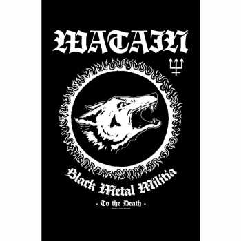 Merch Watain: Plakat tekstylny Black Metal Militia