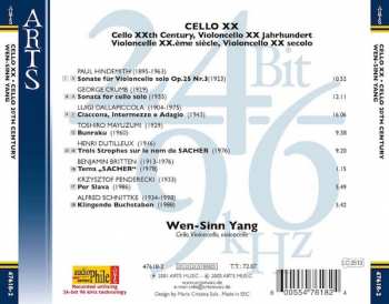 CD Wen-Sinn Yang: Cello XX