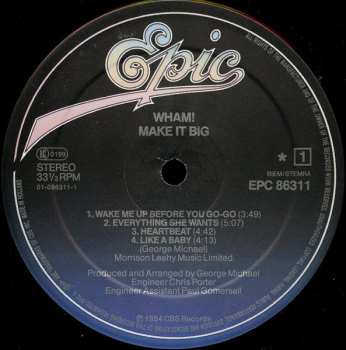 LP Wham!: Make It Big