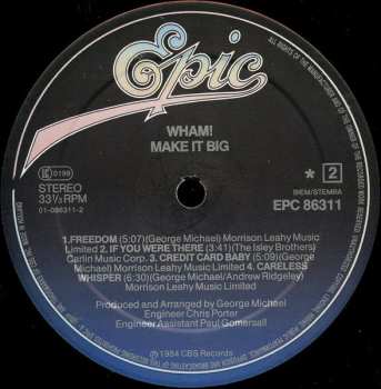 LP Wham!: Make It Big