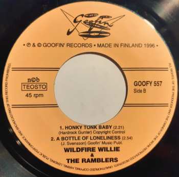 SP Wildfire Willie & The Ramblers: Blues, Boogie & Rhythm