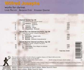 CD Wilfred Josephs: Music For Clarinet