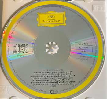 CD Robert Schumann: Klavierkonzert = Piano Concerto / Cellokonzert = Cello Concerto