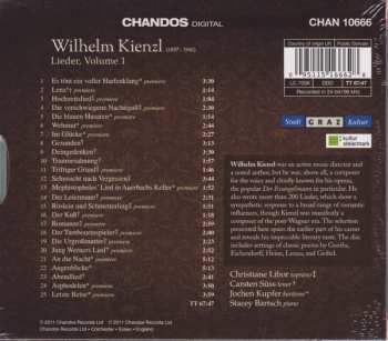 CD/Zestaw pudełkowy Wilhelm Kienzl: Lieder, Vol. 1
