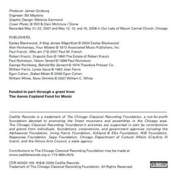 CD William Ferris Chorale: American Choral Premieres