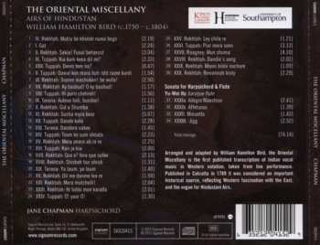 CD William Hamilton Bird: The Oriental Miscellany - Airs Of Hindustan