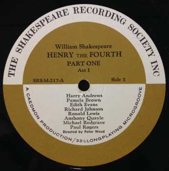 3LP/Zestaw pudełkowy William Shakespeare: Henry The Fourth Part 1