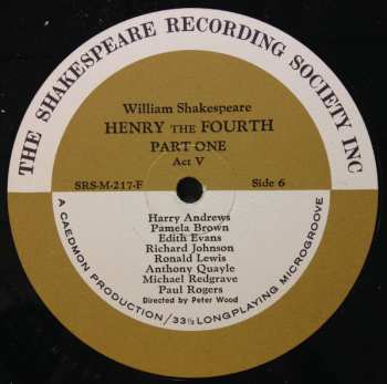 3LP/Zestaw pudełkowy William Shakespeare: Henry The Fourth Part 1