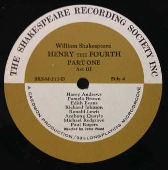 3LP/Zestaw pudełkowy William Shakespeare: Henry The Fourth Part 1